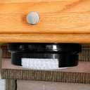 Camco 9-inch Pop-A-Plate Plastic Plate Dispenser | Ideal for Compact Spaces, RVs and Trailers | Mounts Under Cabinets or Shelves | Black (57006)