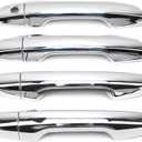 Dreamseek Door Handle Cover for Honda CR-V CRV 2017 2018 2019 2020 2021 2022 2023 Chrome Exterior Trim Decoration Protector Cap (w/o Smart Keyhole)