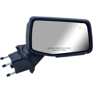 Passenger Right Side Door Mirror Power Heated with BLIS(Blind Spot Light) Glass Puddle and Signal Light Chrome Pirmer and Textured Back Cover for Chevrolet Silverado 2019 to 2025