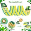 St. Patrick's Day Party Ceiling Decorations, Green Banner Hanging Pot of Gold and Leprechaun Hat Decorations with Shamrock Horseshoe and Gold Coin for St. Patrick's Day Irish Party Decoration