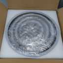 Modern Ceiling Light, 41.3'' Dimmable LED Black Flush Mount Ceiling Lights with Remote Acrylic Round Ceiling Lamp Fixture for Low Ceiling Bedroom Living Room Dining Room, 108W