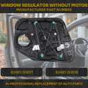 Dasbecan Front Right Passenger Side Window Regulator Without Motor Compatible with 2016-2020 Hyundai Tucson Replaces# 82481-D3011 82481-D3010