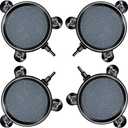 Mudder 4 Pieces Round Air Stone Disc Hydroponics Pump Bubble Diffuser Release Tool for Aquarium with 12 Pieces Suction Cups Fish Tank Aerator Air Stone Kit