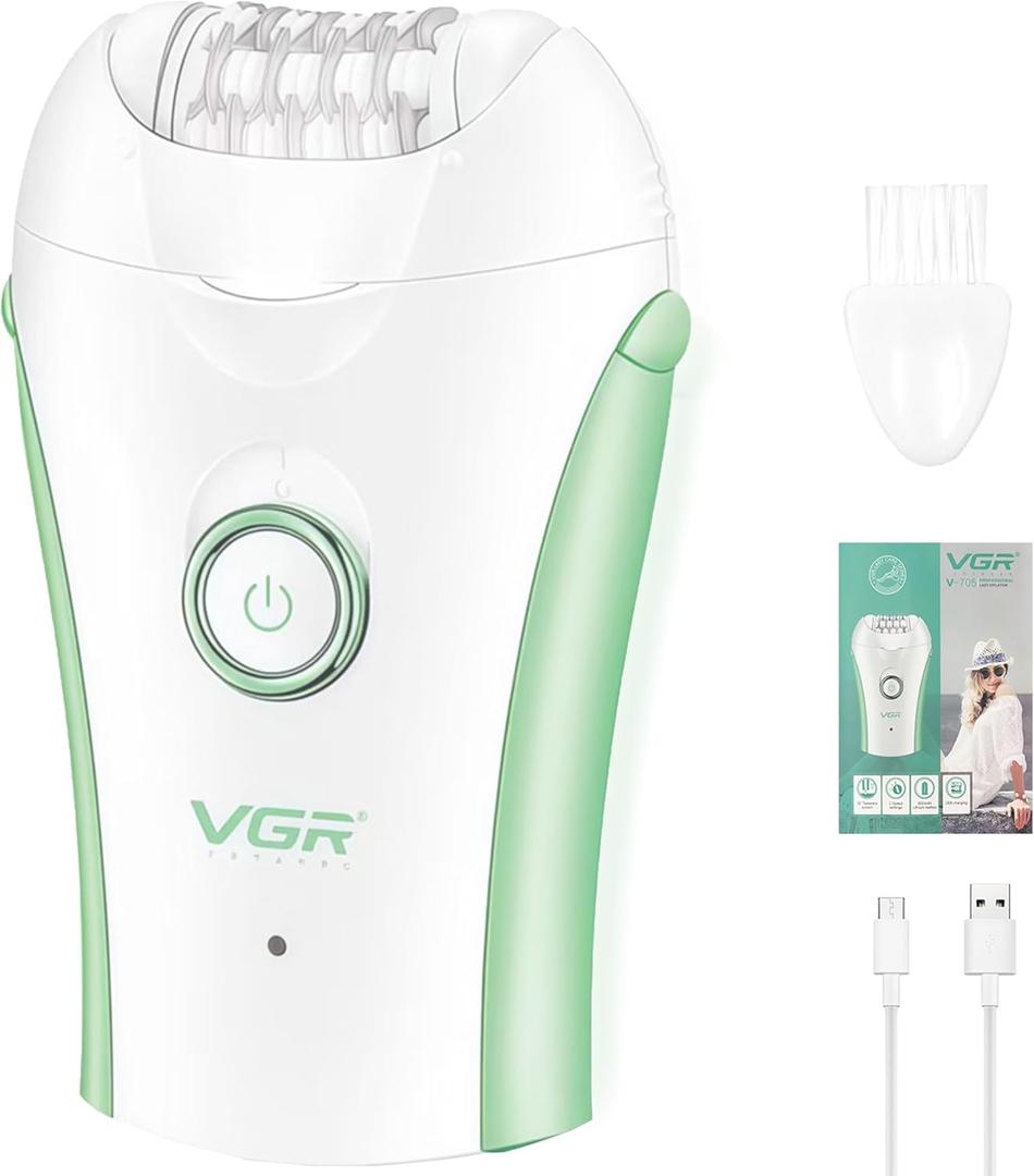 Epilators Hair Removal for Women, Glabrouse Skin Facial Hair Removal, Facial Hair Epilator with Eyebrow Trimmer for Women Face Sensitive Skin for Bikini, Face, Arm, Legs, Armpits, Green