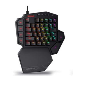 Redragon K585 DITI Wired One-Handed RGB Mechanical Gaming Keyboard, 42 Keys Type-C Professional Gaming Keypad w/Upgraded Hot-Swappable Socket, 7 Onboard Macro Keys & Detachable Wrist Rest