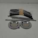 4 Pack Adjustable T Shirt Display Flexible Shoulder StandPortable T Shirt Display Stand for Clothing Garment Coat Retail VendorShirt RackMetal Clothing Display Rack,17.3 x 31.3 Inch