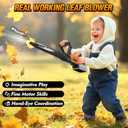 3-IN-1 Kids Garden Tools with Lights and Sounds, Weed Wacker Toy, Leaf Blower Toy, and Hedge Trimmer, Yard Tools Outdoor toys for Boys Pretend Role Play, Christmas Birthday Gifts for Kids 3,4,5,6,7,8+