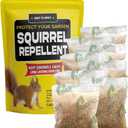 Squirrel Repellent Outdoor, Chipmunk & Squirrel Repellent, Keep Squirrels Away from Garden, Attic, Yard, Garage and Bird Feeder, 3 Months Protection, Safe Around Kids, Pets & Plants - 8P