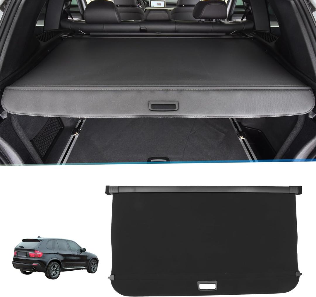 ACROPIX Retractable Cargo Cover Rear Trunk Cover Shield Shade Adjustable for BMW X5 2008-2018 Retractable Privacy Cover - Pack of 1