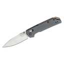 Kershaw Iridium Folding Pocket Knife, 3.4 inch D2 Steel Blade, Dura Lock Locking Mechanism, Grey Aluminum Handle, Pocket clip
