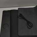 TopMade Wireless Charging Mouse Pad, Waterproof Gaming Mousepad with Ultra-Smooth Surface, Non-Slip Base, 31.5"x15.75" XXL Large Desk Pad, Classic Black Computer Desk Mat for MacBook, PC, Laptop