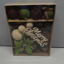 38Pcs Velvet Christmas Ornaments Set, Brown Green Beige Flocked Christmas Ornaments for Xmas Tree Decorations Shatterproof Plastic Hanging Balls for Indoor Home Party Holiday Decor Gifts