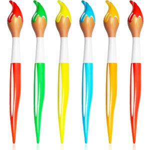 6 Pcs 41.4 Inch Giant Inflatable Paint Brush Large Blow up Paintbrushes Colored Inflatable Paintbrushes Art Paint Brushes Balloon Prop Kit for School Classroom Events and Birthday Party Decorations