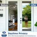 Coavas One Way Window Privacy Film, Reflective Window Tint for Home See Out Not in, Sun Blocking Anti UV Static Cling Glass Windows Door Coverings for Winter, 17.5x78.7 Inch (Black-silver)