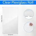 24×100In Clear Plexiglass Roll 1/32In Thin Plexiglass Cut to Size