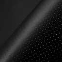 Leather Repair Patch, Breathable Perforated Self Adhesive Repair Patch, Furniture Couch Car Seats Office Chairs Sofa Repair Refurbished Faux Leather Patch (Black,7.8x11.8 inch)