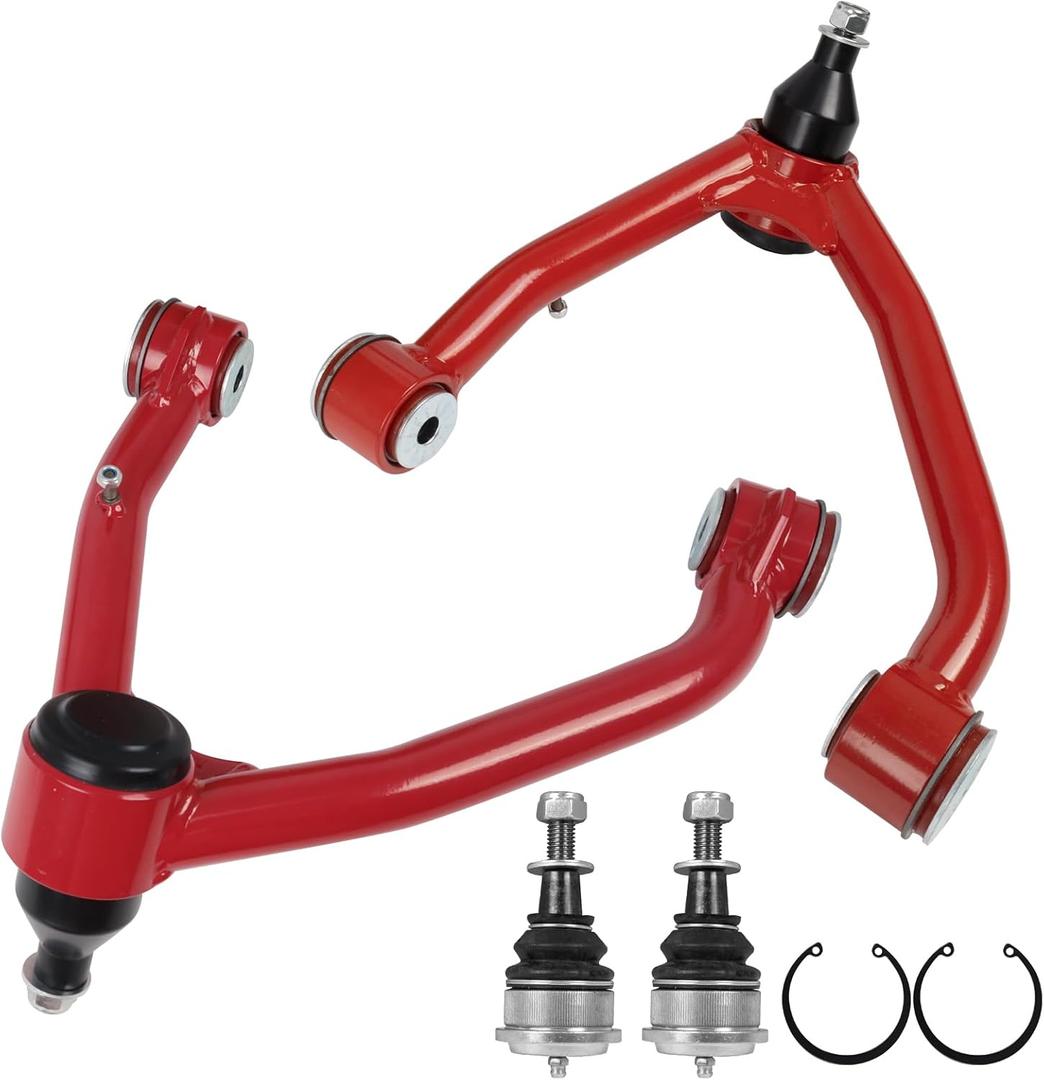 2-4" Lift Upper Control Arms Compatible with 2014-2018 Chevy Silverado GMC Sierra 1500, Front Tubular Suspension Control Arm for Cadillac Escalade Avalanche Tahoe, 2 Replacement Ball Joints