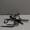 76 Inch Adjustable Double Shepherds Hooks for Outdoor Heavy Duty, Two Sided Garden Bird Feeder Pole for Hanging Plant Baskets, Solar Lights, Weddings Decor