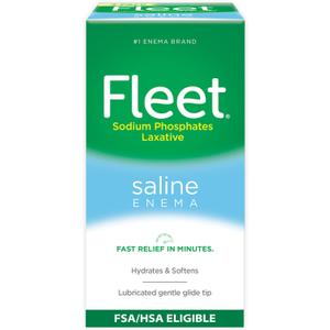 Fleet Laxative Saline Enemas for Constipation Relief for Adults, Fast and Effective, 4 Bottles per Pack, 4.5 Fl Oz Each