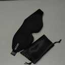 MZOO Luxury Sleep Eye Mask for Side Sleeper Men Women, Zero Eye Pressure 3D Sleeping Mask, Light Blocking Patented Design Night Blindfold, Soft Eye Shade Cover for Travel, Black