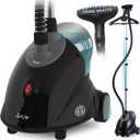 SALAV® GS18-DJ Standing Garment Steamer with Roll Wheels for Easy Movement, 1.8L Water Tank for 1 Hour Continuous Steaming, Adjustable Pole for Storage, Includes Descaler Packet, 1500 watts 