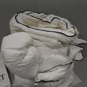 Down Fibers Comforter Queen Size,Luxurious All Seasons Hotel Collection Duvet Insert,54 Oz High Bulkiness Medium Warmth,Fluffy & Breathable for Bedroom, Guestroom, Hotel (White,90x90)