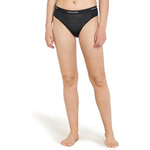 icebreaker Women's Merino 125 Cool-lite Sprite Hipster (Large, Black)