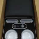 Center Console, 7-Color Mood Lighting Center Console Organizer, Bench Seat Center Console with Fast Phone Charging, Back Bench Seat Storage Box for Most Cars, Trucks, Minivan (Black)