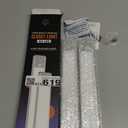 BLS 10inch Under Cabinet Lights, 40 LED Closet Lights, Motion Sensor Light Indoor, Battery Operated Lights, 1800mah USB C Rechargeable Under Cabinet Lighting, Magnetic Night Light for Kitchen (2 Pack) (6000K Cool White)