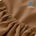 Bare Home Fitted Bottom Sheet Twin XL Size - Premium 1800 Microfiber - Ultra-Soft Hotel Luxury - Deep Pocket - Durable and Long Lasting (Twin XL, Caramel)