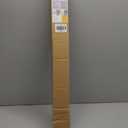 UNISHADES no Drill Cordless Roman Shades for Windows, 31" W 64" H - Light Filtering - Linen - White