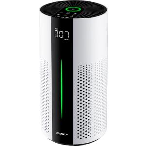 ECOSELF Air Purifiers for Home Large Room up to 1800 Ft, Air Purifiers for Bedroom 360 Air Intake with Smart Auto Mode, HEPA Air Purifier, Air Cleaner for Smoke PoIIen Pet Dander, HAP609