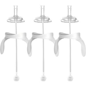 Straw Sippy Cup Conversion Kit for Philips Avent Anti-Colic Baby Bottles, Soft Top and Weighted Ball Transition with Handles Converter 8m+, Set of 3