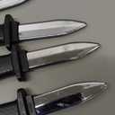 Sumind 4 Pieces Retractable Fake Knife Retractable Prop Knife Gag Magic Toy Fake Dagger Halloween Joke Disappear Blade Trick for Playing Joke