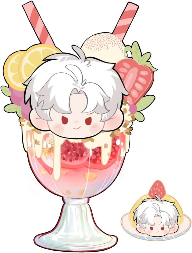 Love and Deepspace Sylus Game Cute Acrylic Keychain Handmade Cosplay Peripheral Props Gift Game Accessories (Buffy Cup-Sylus)