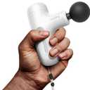 Super Mini Massage Gun Deep Tissue with 5 Speeds, Small Travel Size Percussion Muscle Massager for Pain Relief with 4 Attachments, Handheld Portable Massager Gun for Man & Women, White