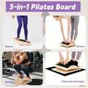 5-in-1 Pilates Board, Foldable Pilates Reformer Equipment  Multi-Purpose Portable Home Workout Kit for Full-Body Workout, Fitness, Exercise, Abs, Core Equipment
