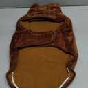 Malier Dog Winter Coat, Reversible Fleece Dog Cold Weather Coats, Windproof Warm Snow Puppy Jacket Vest Pet Clothes for Small Medium Large Dogs (Brown, Medium)