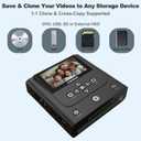 VHS to DVD Recorder, DVD Recorder with HDMI & AV Input, Convert VHS, VCR, Hi8 and Camcorder to DVD, USB, SD or HDD, No PC Needed, 4.3" LCD Preview, Phone Video/Photo to DVD/USB/SD/HDD App Copy