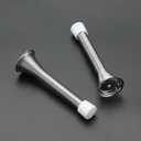 2 x Ravinte Door Stoppers, 12 Pack Spring Door Stops with Rubber Bumper, Satin Nickel Door Stoppers for Bottom of Door