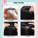 Hair Tinsel Clip in 18 Pcs Gold Clip In Tinsel Hair Extensions, Fairy Hair Tinsel Clips in Sparkly Glitter Hair Tinsel Kit Accessories for Girls Women Festival Party Daily Use (Gold-18 Pcs)