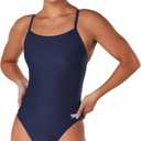 Speedo Women's Swimsuit One Piece Prolt Flyback Solid Adult Team Colors (Size 22, Eco Team Navy)