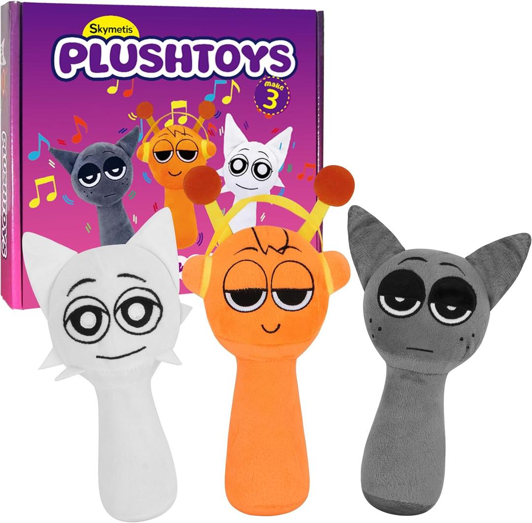 Sprunky Plush Toy - Christmas Stuffed Animals, Orange Game Plush for Sprunky Phase 3, Soft Toys for Girls & Boys 4-6, Kids Birthday Decorations