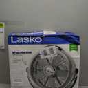 Lasko Wind Machine Fan, Air Circulator Fan with 3 Speeds, 20" Model 3300, Gray