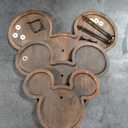 Mouse Wood Cupcake Stand 3 Tier for Birthday Party Decorations Mouse Ears Wooden Serving Tray Decorative Tiered Tray Party Supplies