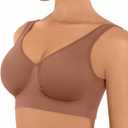 FeelinGirl Bras for Women No Underwire Seamless Smooth Bralette Full Coverage Comfy Everyday Bras with Wide Straps (XXL)