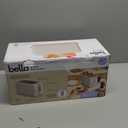 bella 4 Slice Slim Toaster, Fits-anywhere Kitchenware, 6 Setting Shade Control with Reheat & Cancel Buttons, Fits Sourdough, 10 Long Slot, Anti Jam & Auto Shutoff, 900 Watt, Oatmilk