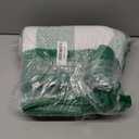 Christmas Outdoor Mat Buffalo Plaid Christmas Decor Rug Cotton Hand-Woven Layered Door Mats Washable Carpet for Front Porch, Kitchen, Farmhouse, Entryway (3' x 5' (Rectangular))