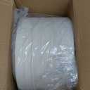 Vplus 150 Pack Compostable Disposable Paper Plates 10.25 inch Super Strong Paper Plates 100% Bagasse Natural Biodegradable Eco-Friendly Sugarcane(white)