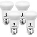 4 Pack R16 LED Bulb 4W E26 Base Mini Reflector Floodlight Light Bulb Dimmable 3000K Warm White - 40W Equivalent - Mini Light Bulbs, Short Light Bulbs, Curio Cabinet Light Bulb, R16 Bulb Flood Light